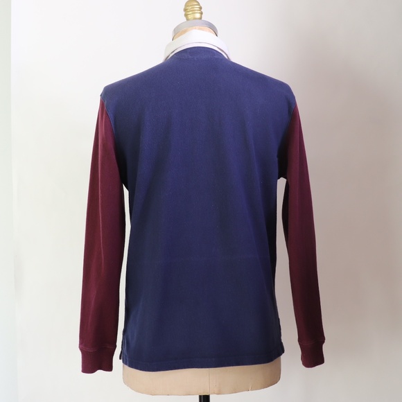Polo Ralph Lauren Vintage Rugby-Style Patchwork Long Sleeve Shirt - Picture 6 of 14